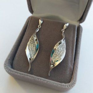 Crystals Earrings in Sterling Silver